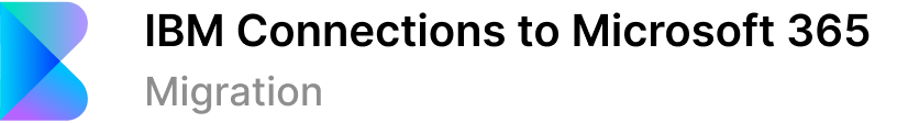 IBM Connections to Microsoft 365 logo